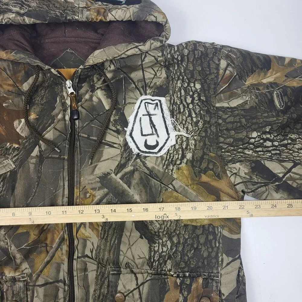 Whitewater Vintage Men’s Hunting Camo Jacket Insulated Hood M RealTree customize
